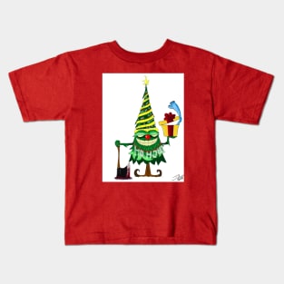 Naughty Christmas Tree Kids T-Shirt